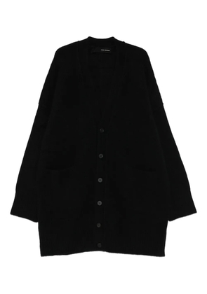 Isabel Benenato knitted cardi-coat - Black
