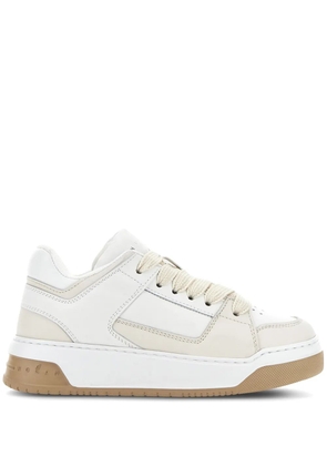 Hogan H667 lace-up leather sneakers - Neutrals
