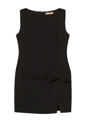 TWINSET bow-detail sleeveless mini dress - Black