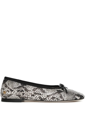 ANINE BING Jamie bow flats - White