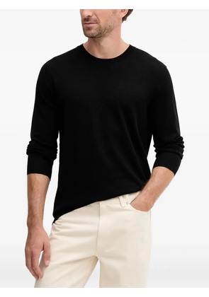 Karl Lagerfeld logo-lettering crew-neck top - Black