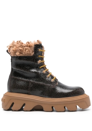 Casadei Generation C 60mm leather boots - Brown