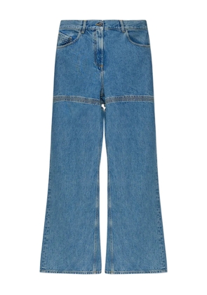 The Attico cutout jeans - Blue