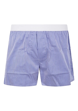 TOM FORD striped-pattern cotton boxer shorts - Blue