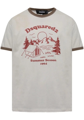 DSQUARED2 graphic-print T-shirt - Grey