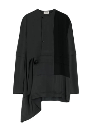 LEMAIRE pleated asymmetrical blouse - Grey
