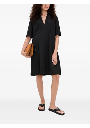Vince collared short-sleeve dress - Black