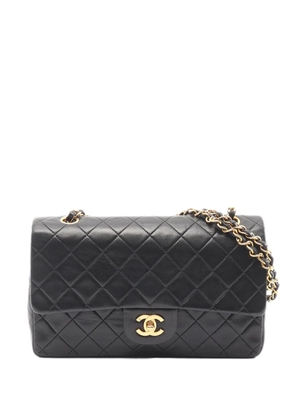 CHANEL Pre-Owned 1991-1994 Medium Classic Lambskin Double Flap crossbody bag - Black