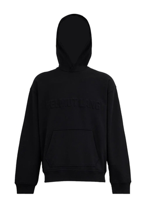 Helmut Lang embossed logo hoodie - Black