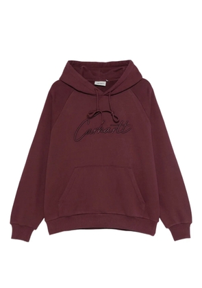 Carhartt WIP embroidered script logo hoodie