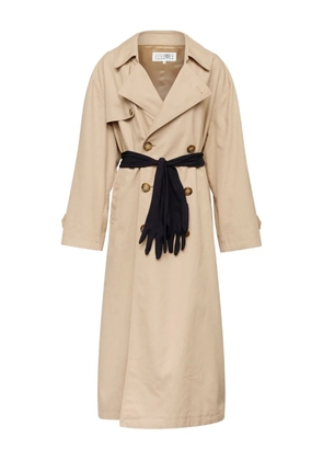 MM6 Maison Margiela double-breasted trench coat - Neutrals