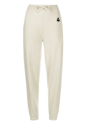 MARANT ÉTOILE Kira drawstring knitted trousers - Neutrals