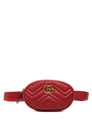 Gucci Pre-Owned 2016-2025 GG Marmont Matelasse Leather belt bag - Red