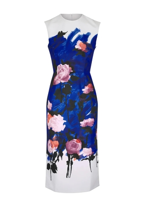 ERDEM floral-print midi dress - Blue