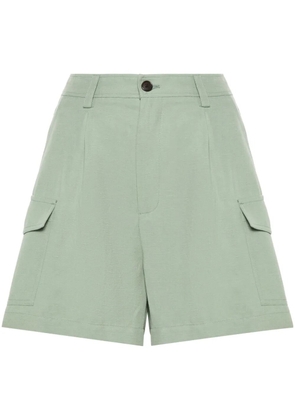 Woolrich pleated cargo shorts - Green
