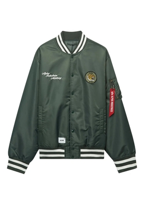 Alpha Industries tiger-patch bomber jacket - Green