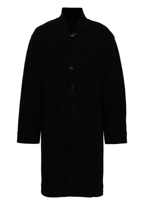 Isabel Benenato single-breasted coat - Black