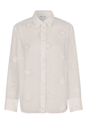 SAMSOE SAMSOE fringed-details shirt - Neutrals
