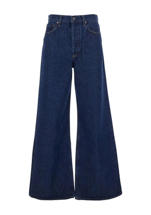 AGOLDE wide-leg cotton-blend jeans - Blue