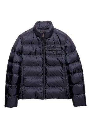 Prada stand-up collar medium-weight jacket - Blue