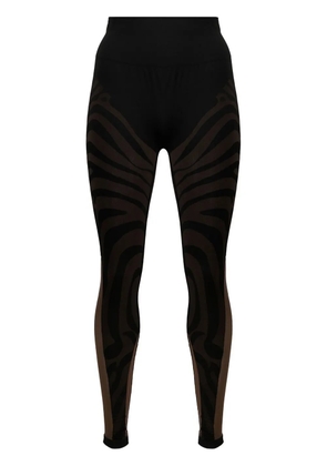 Wolford x GCDS Elegant animalier leggings - Black
