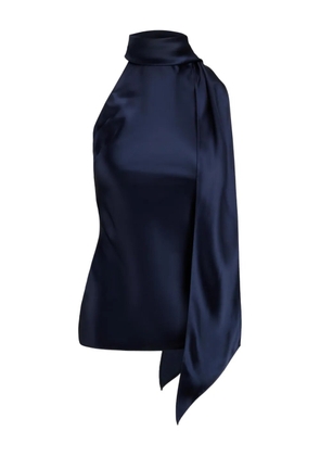 Ralph Lauren Collection Chilton halterneck open-back top - Blue