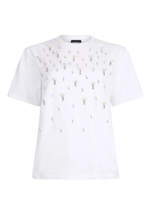 LIU JO stud-embellished T-shirt - White