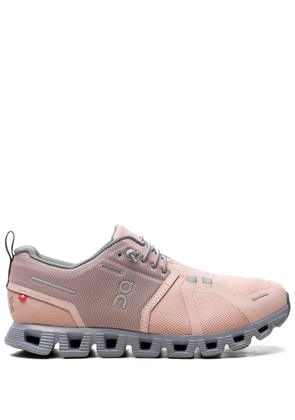 On side logo-print detail sneakers - Pink