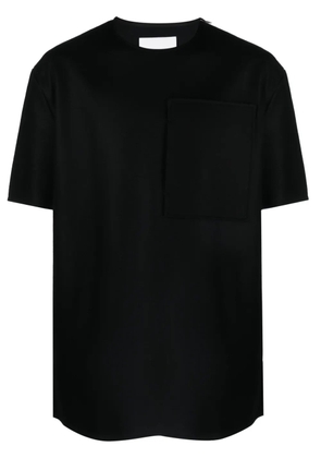 Jil Sander zip-detail wool T-shirt - Black