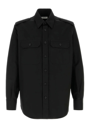 Alexander McQueen double-pocket cotton shirt - Black