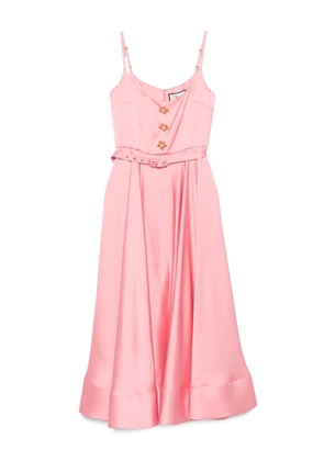 NISSA belted midi dress - Pink