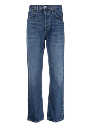 AGOLDE high-waisted straight-leg jeans - Blue