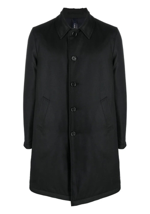Lardini single-breasted wool coat - Black