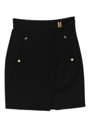 Elisabetta Franchi button-detailed mini skirt - Black