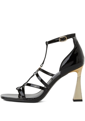 Karl Lagerfeld leather t-bar sandals - Black