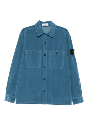 Stone Island corduroy shirt jacket - Blue