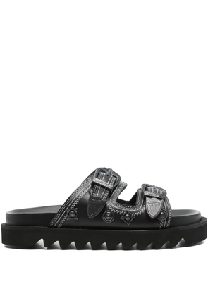 Toga Pulla embellished-buckle sandals - Black