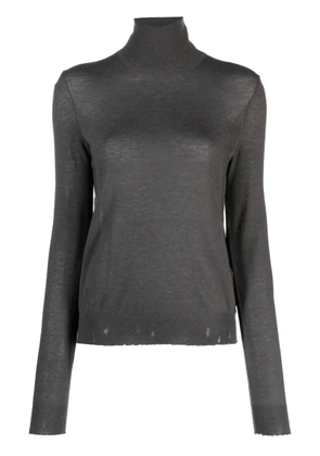 Zadig&Voltaire Bobby distressed-effect cashmere jumper - Grey