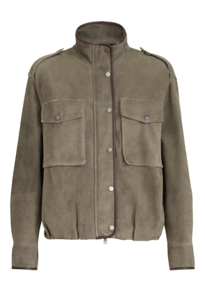 Brunello Cucinelli leather jackets - Green