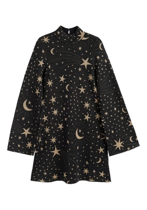 Chinti & Parker constellation mini dress - Black