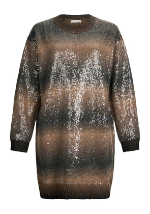LIU JO sequin knit dress - Brown