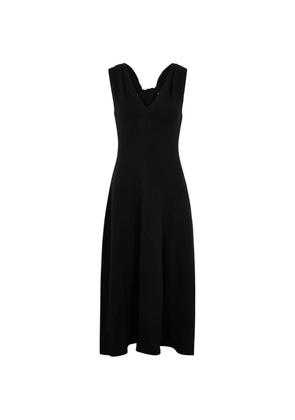 Vince Lean black midi dress