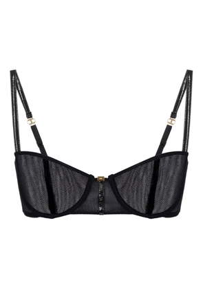 Elisabetta Franchi sheer mesh underwired bra - Black