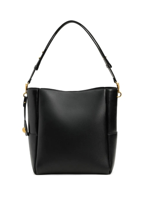 AMI Paris large Carrousel leather bucket bag - Black