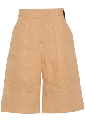 FENDI canvas bermuda shorts - Brown