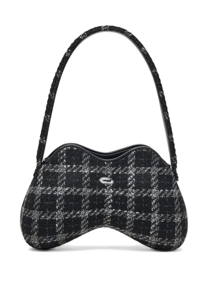 Diesel Double-D houndstooth shoulder bag - Black