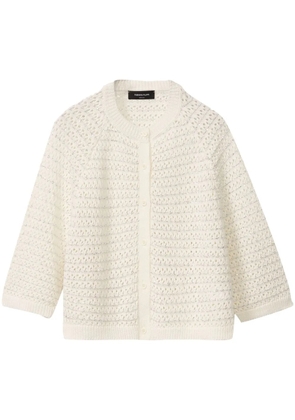 Fabiana Filippi open-knit cardigan - White
