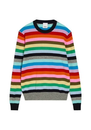 Allude striped sweater - Red