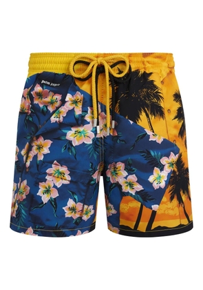 Vilebrequin x Palm Angels Hawaiin Mix swim shorts - Blue