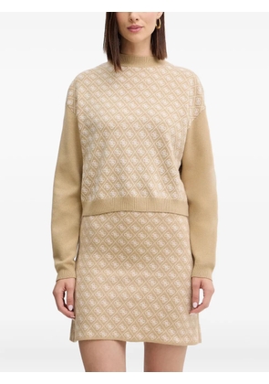 GUESS USA patterned high-neck sweater - Neutrals